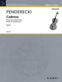 Paperback Cadenza: Version for Cello Solo Book