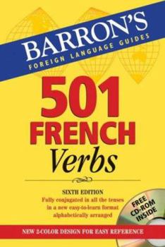 Paperback 501 French Verbs: With CD-ROM [With CDROM] Book