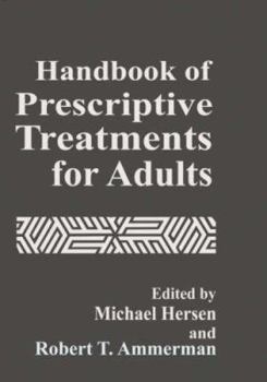 Hardcover Handbook of Prescriptive Treatments for Adults Book