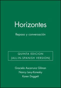 Paperback Horizontes: Repaso y Conversacion: Manual de Ejercicios y de Laboratorio [Spanish] Book