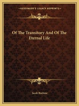Paperback Of The Transitory And Of The Eternal Life Book
