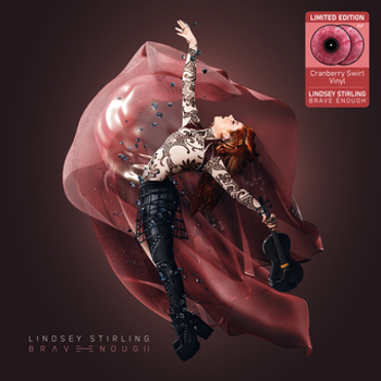 Vinyl Brave Enough  Cranberry Swirl Book