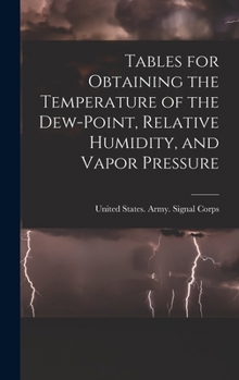 Hardcover Tables for Obtaining the Temperature of the Dew-point, Relative Humidity, and Vapor Pressure Book