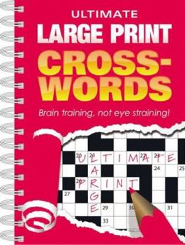 Paperback Ultimate Large Print Crosswords: Red Cover Book