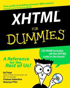 Paperback XHTML for Dummies [With CDROM] Book