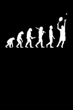 Tennisspieler Notizbuch: A5 Liniert 108 Seiten - Tennis Evolution Notizheft - Geschenk f�r Tennisspieler