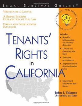 Paperback Tenants' Rights in California Book