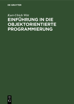 Hardcover Einführung in die objektorientierte Programmierung [German] Book