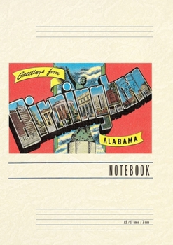 Vintage Lined Notebook Greetings from Birmingham