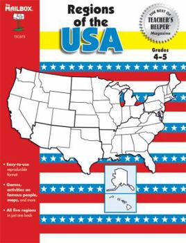 Paperback Regions of the USA: Grades 4-5 Book