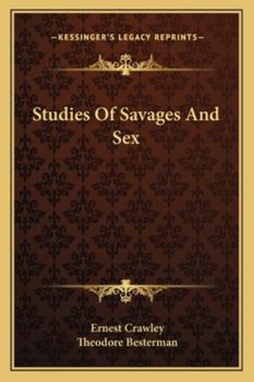 Paperback Studies Of Savages And Sex Book