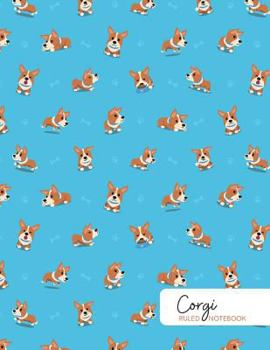 Paperback Corgi Ruled Notebook: 150 Page Journal Book