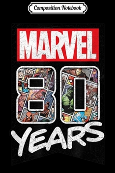 Composition Notebook: Marvel 80 Years Comic Events Front and Back  Journal/Notebook Blank Lined Ruled 6x9 100 Pages