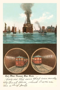Paperback Vintage Journal East River Tunnel, New York City Book