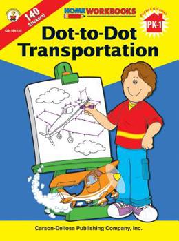 Paperback Dot-To-Dot Transportation, Grades Pk - 1 Book