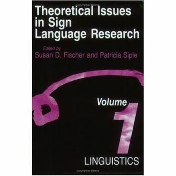 Paperback Theoretical Issues in Sign Language Research, Volume 1: Linguistics Book