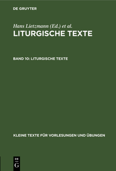 Hardcover Liturgische Texte [German] Book