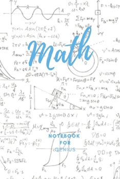 Math  Notebook for Genius: 0.5 inch Grid paper - Square Graph paper / Graph paper Composition Notebook / Journal - Pure Mathematics - Applied ... x 9 paper 120 Pages | Light Blue Color