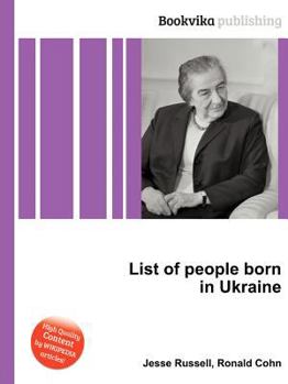 Paperback List of People Born in Ukraine Book