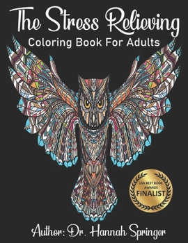 Paperback Stress Relieving Coloring Book: Animal Designs For Adults Book
