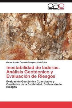 Paperback Inestabilidad de laderas. Análisis Geotécnico y Evaluación de Riesgos [Spanish] Book