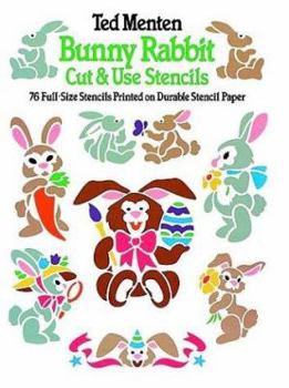 Paperback Bunny Rabbit Cut & Use Stencils Book