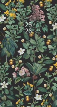 Calendar Botanical Nature 2-Year 2025-26 3.5 X 6.5 Monthly Pocket Planner Book