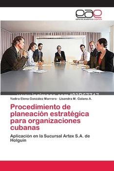 Paperback Procedimiento de planeación estratégica para organizaciones cubanas [Spanish] Book