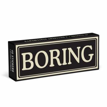 Paperback Knock Knock Boring Sticker Statements Book