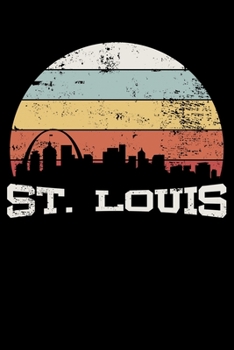 Paperback St. Louis: Vintage St Louis Retro Hockey Lined Notebook Journal Diary 6x9 Book