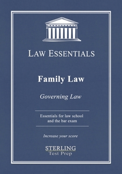 Paperback Family Law, Law Essentials: Governing Law for Law School and Bar Exam Prep Book