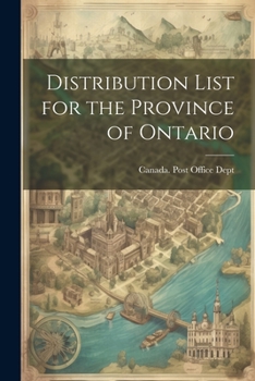 Paperback Distribution List for the Province of Ontario Book