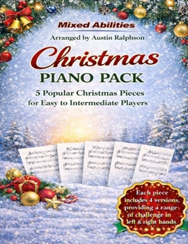 Christmas piano pack (5 pieces): For easy to intermediate players (Piano music)