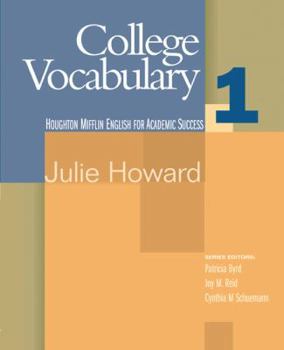 College Vocabulary 1 (English for Academic Success) - Book  of the Cengage Learning for Academic Success