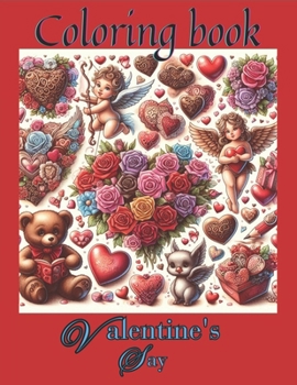 Paperback COLORING BOOK fOR VALENTINE'S DAY: Coloring book
