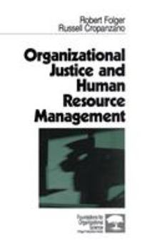Hardcover Organizational Justice and Human Resource Management Book