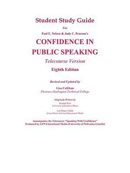 Paperback Student Study Guide for Confidence in Public Speaking: 8th Edition, Telecourse Version Book