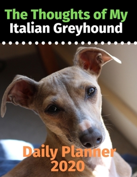 The Thoughts of My Italian Greyhound: Daily Planner 2020