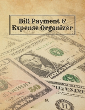 Paperback Bill Payment & Expense Organizer: Financial Budget Tracker Book