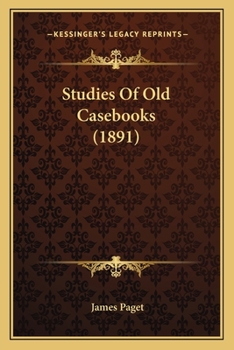 Paperback Studies Of Old Casebooks (1891) Book