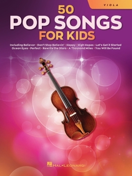 Paperback 50 Pop Songs for Kids for Viola Book
