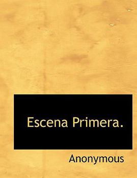 Paperback Escena Primera. [Spanish] Book