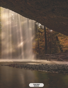 Photo-Stock Notizbuch: Mystischer See im Wald  Tagebuch Journal 150 Seiten liniert | Notizbuch im A4 Format | mattes Softcover (German Edition)