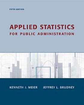 Paperback Applied Statistics for Public Administration Book