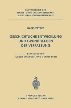 Paperback Geschichtliche Entwicklung Und Grundfragen Der Verfassung [German] Book