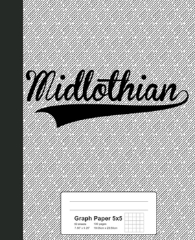 Paperback Graph Paper 5x5: MIDLOTHIAN Notebook Book