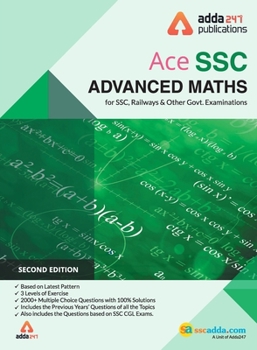 Paperback Advance Maths Book for SSC CGL, CHSL, CPO and Other Govt. Exams (English Printed Edition) Book