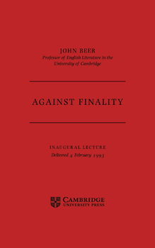 Paperback Against Finality: Inaugural Lecture, Delivered 4th February 1993 Book