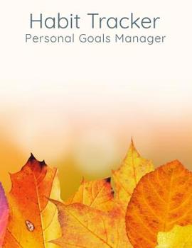 Paperback Habit Tracker Personal Goals Manager: Make Or Break Habits Easily, 3 Year 36 Month Habit Tracking Grid Layout Book