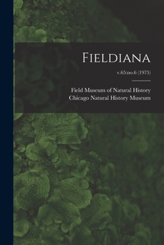 Paperback Fieldiana; v.65: no.6 (1975) Book